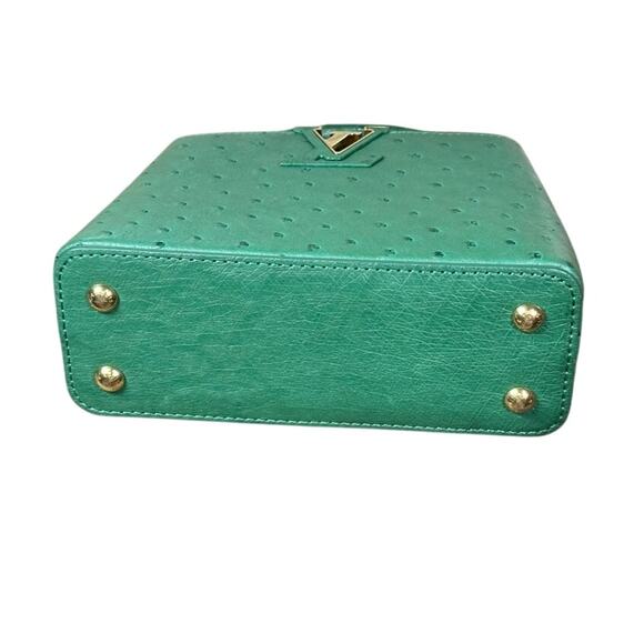 Louis Vuitton Ostrich Mini Capucines Green Bag EUC Excellent - Picture 6 of 8